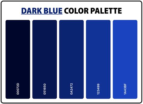 dark blue hex code chart.